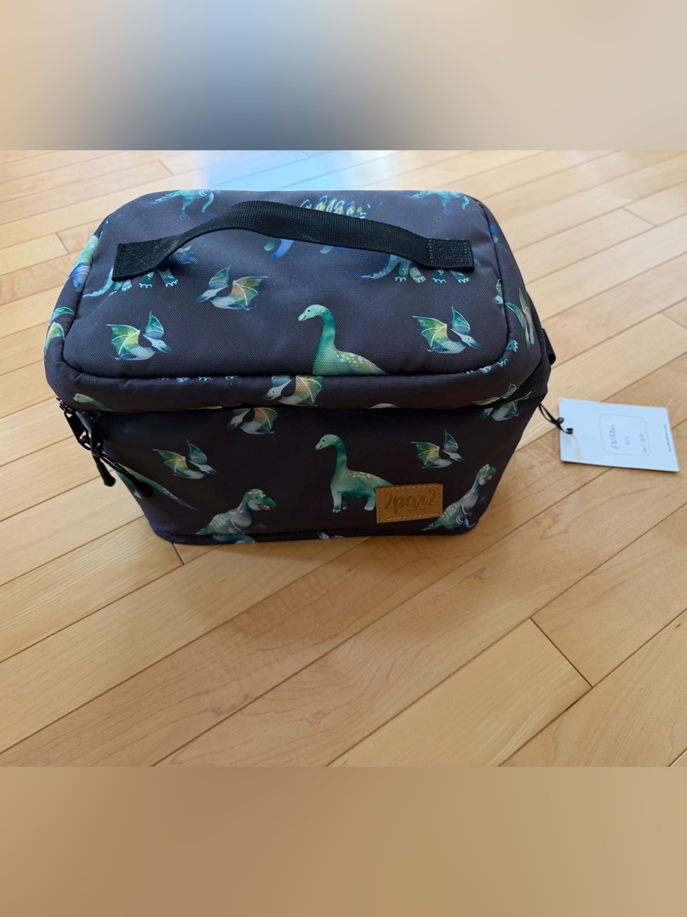 NWT Deux par Deux Kids Dinosaur Lunch Bag